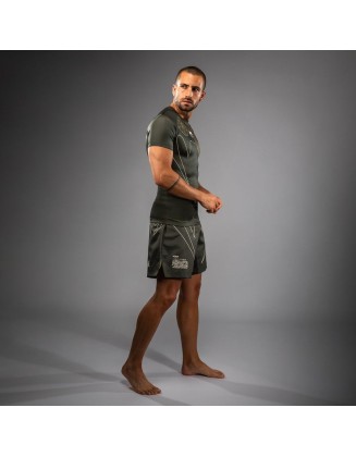 Venum Serpenti Short Sleeve Rashguard Khaki/Bronze/Ivory