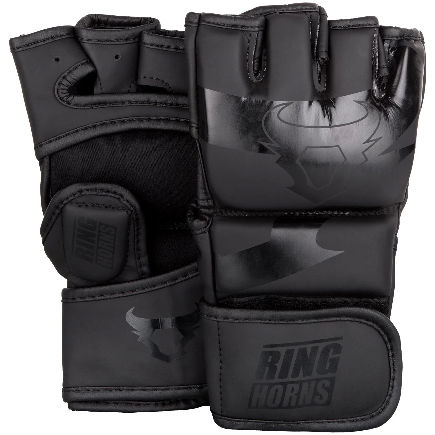 ММА Ръкавици - Ringhorns Charger MMA Gloves - Black/Black
