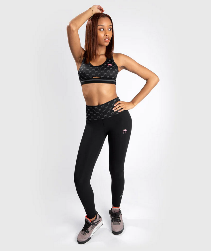 Дамски клин - Venum Monogram Leggings - Black/Pink Gold
