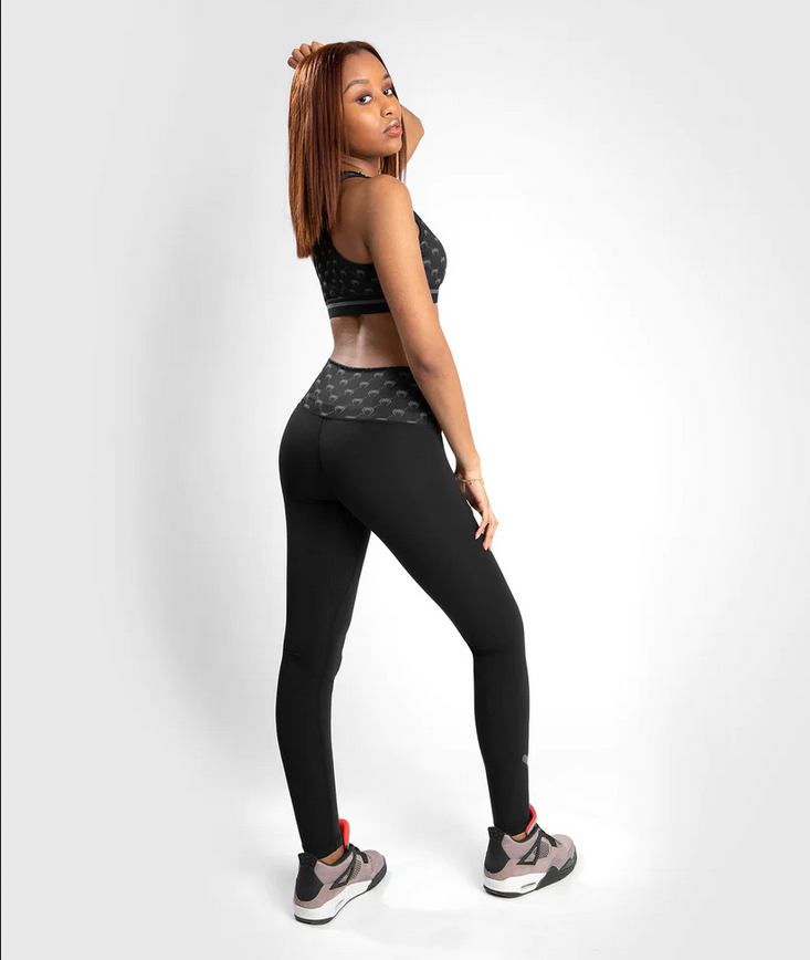 Дамски клин - Venum Monogram Leggings - Black/Pink Gold