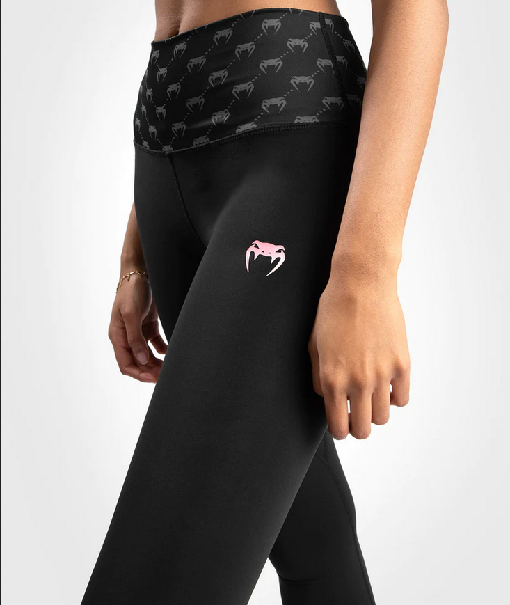 Дамски клин - Venum Monogram Leggings - Black/Pink Gold
