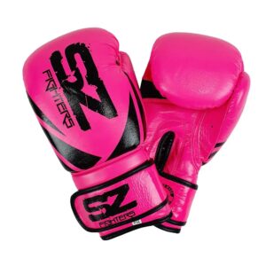 Боксови ръкавици естествена кожа – Neon Pink