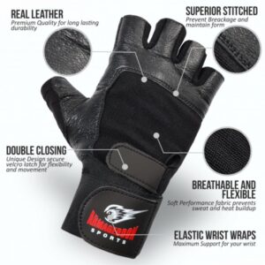 ARMAGEDDON Фитнес Ръкавици с Накитници черни